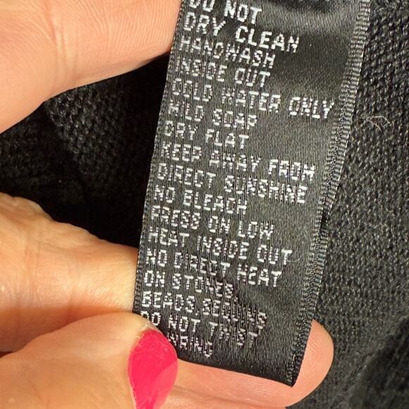 Michael Simon Vintage Sequined Safari Animal 3/4 Sleeve Cardigan W1555 Sz L - Picture 9 of 11